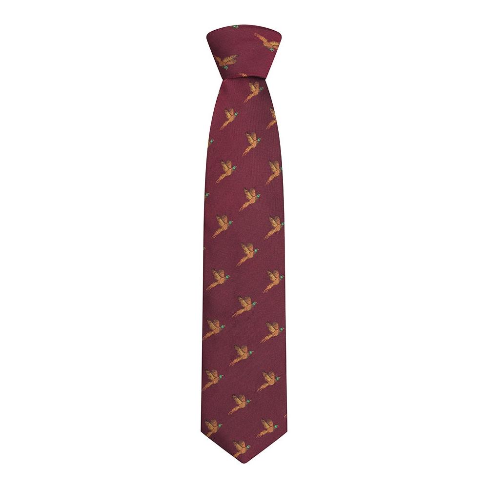 100% Silk Woven Tie - Pheasants-Gamefish
