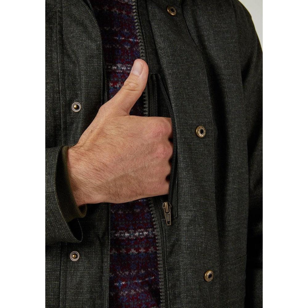 ALAN PAINE FERNLEY MEN'S WATERPROOF FIELD COAT IN HOPSACK-Gamefish