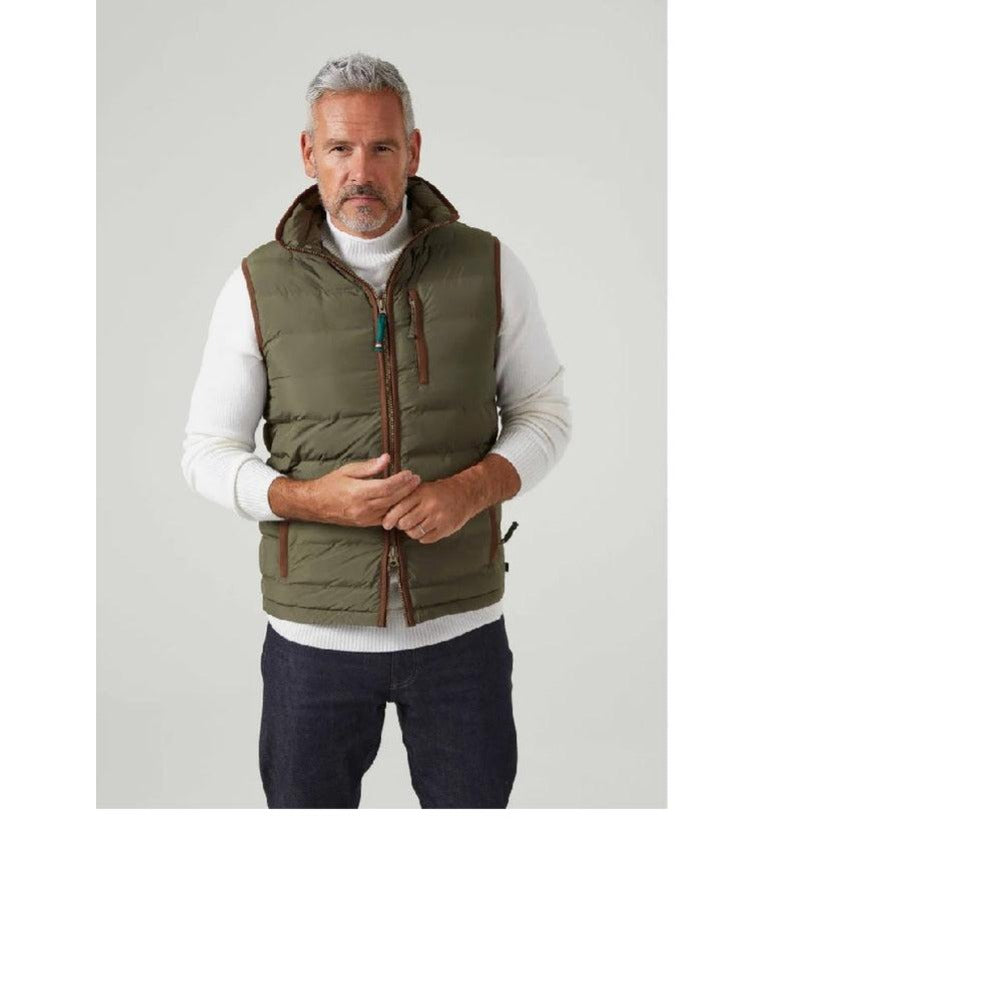 Alan Paine Calsall Men's Waistcoat in olive-Gamefish