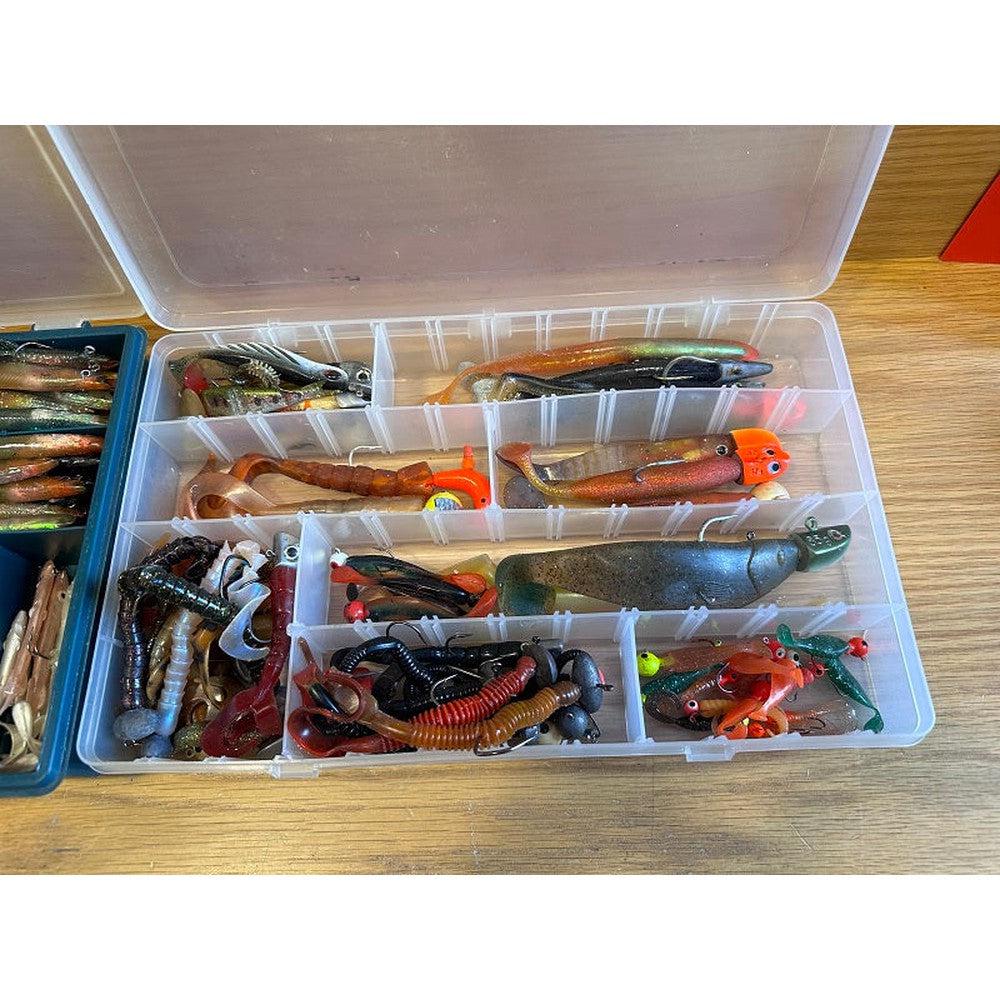 Assortment of 121 Soft mounted lures-Gamefish