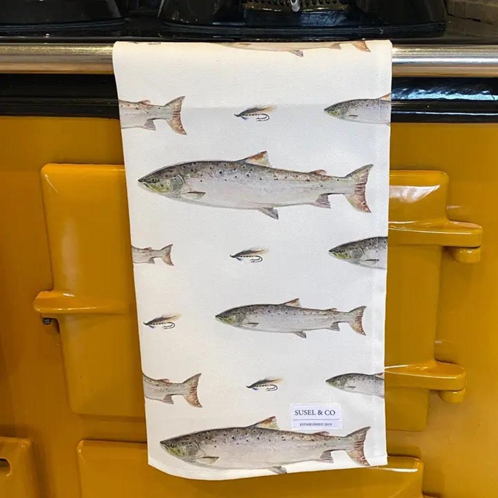 Atlantic Salmon - Luxury Tea Towel-Gamefish