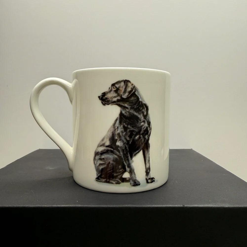 Black Lab - Fine Bone China Mug-Gamefish
