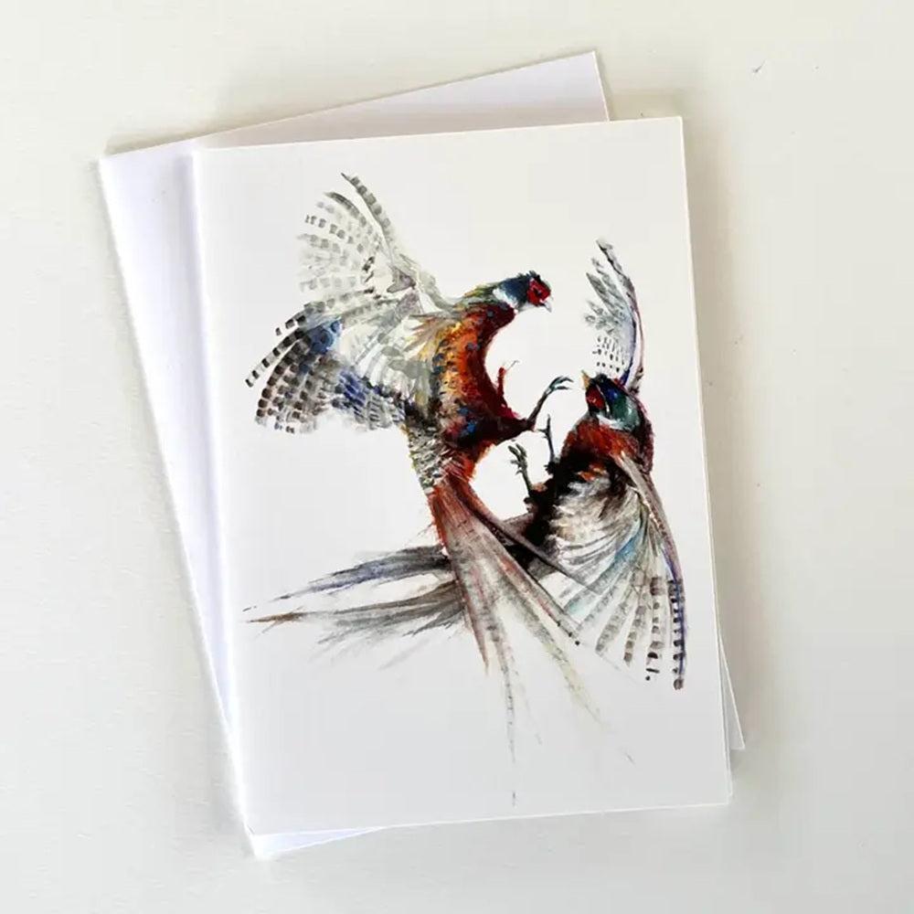 Cock Fight - Greeting Card-Gamefish