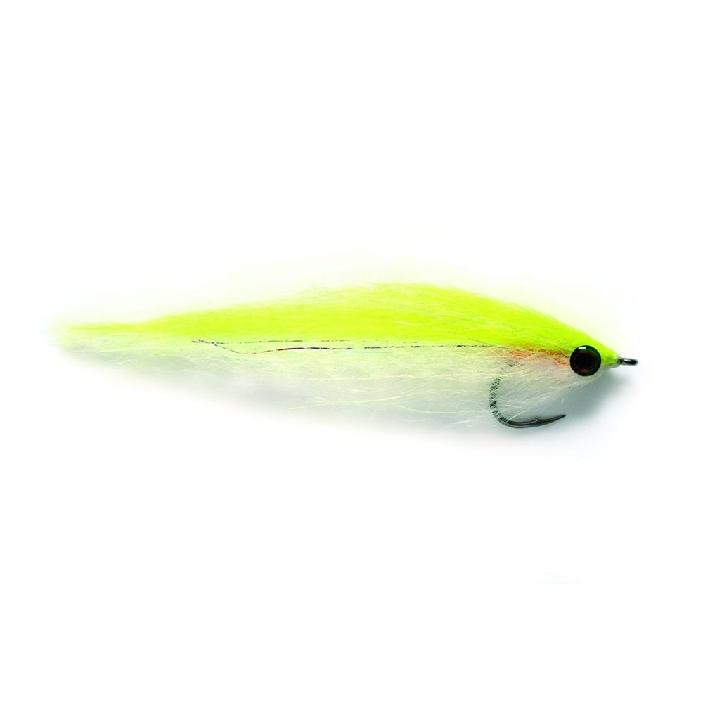 Dougie's Roach Electric Yellow Single Pike Fly-Gamefish
