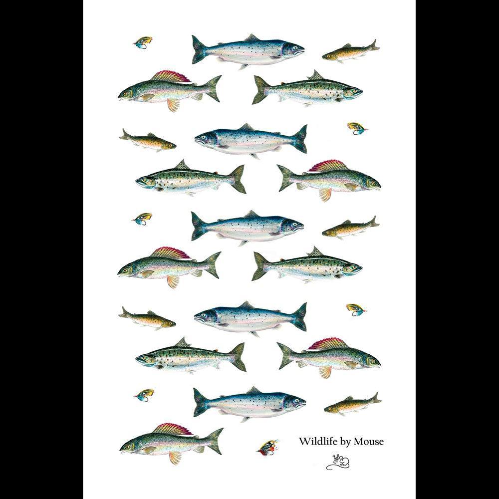 Game Fish Tea Towel-Gamefish
