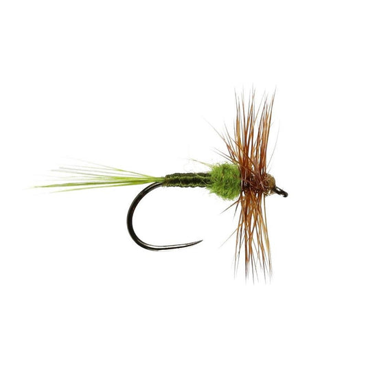 Hatching Olive Barbless Dry Fly-Gamefish