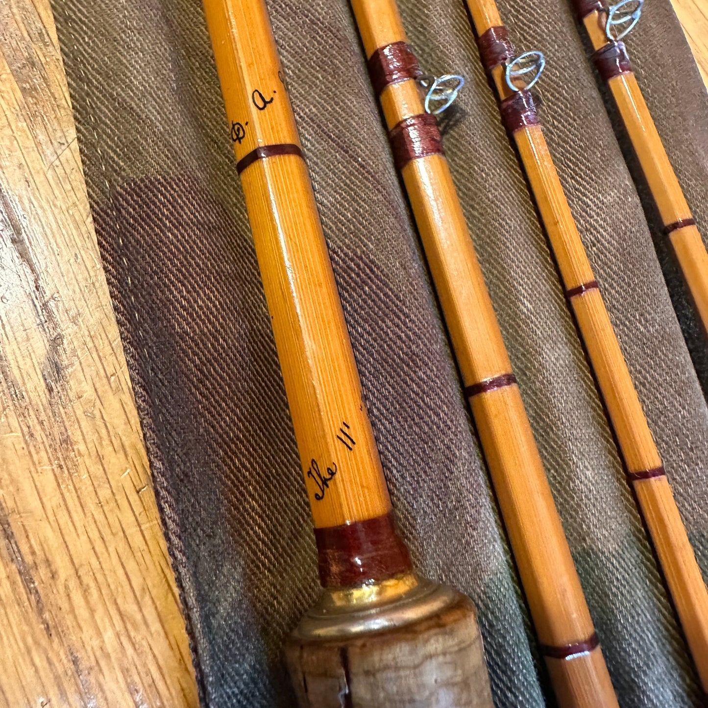 Vintage D. A. Dunn “Hillenrod” 11ft Split Cane Fly Rod – Edminston Bros. Alnwick
