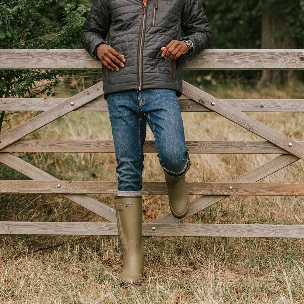 Le Chameau Chasseur Leather Lined Wellington Boot-Gamefish