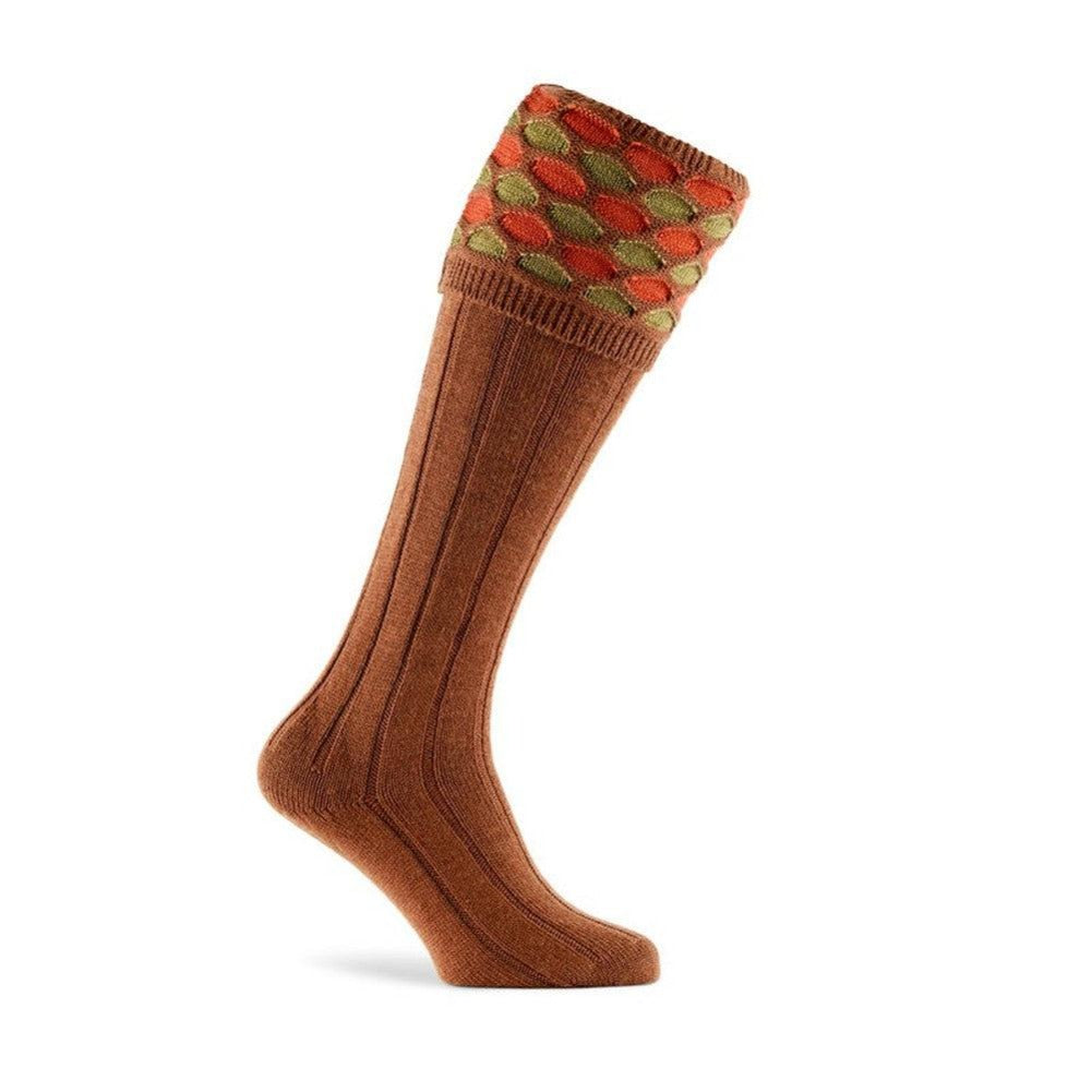 Pennine Cavalier Shooting Socks - Almond-Gamefish