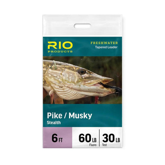 RIO Pike/Musky Tapered Leader 6ft - Fluoro-Gamefish