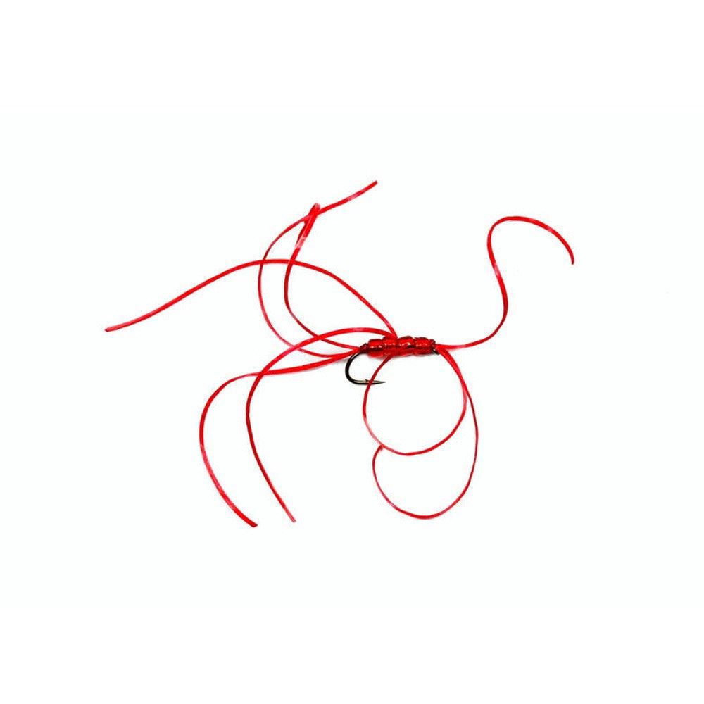 Red Beaded Quad Worm-Gamefish