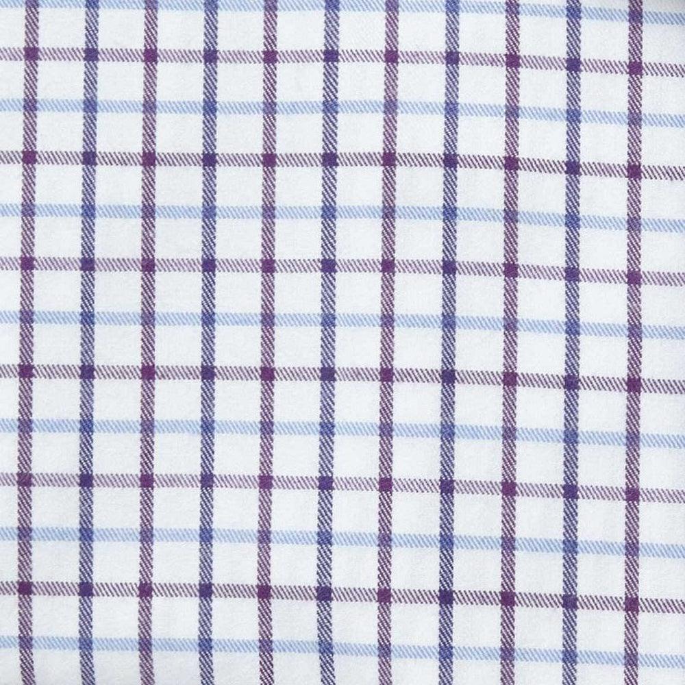 Schoffel Milton Tailored Shirt - Purple Check-Gamefish