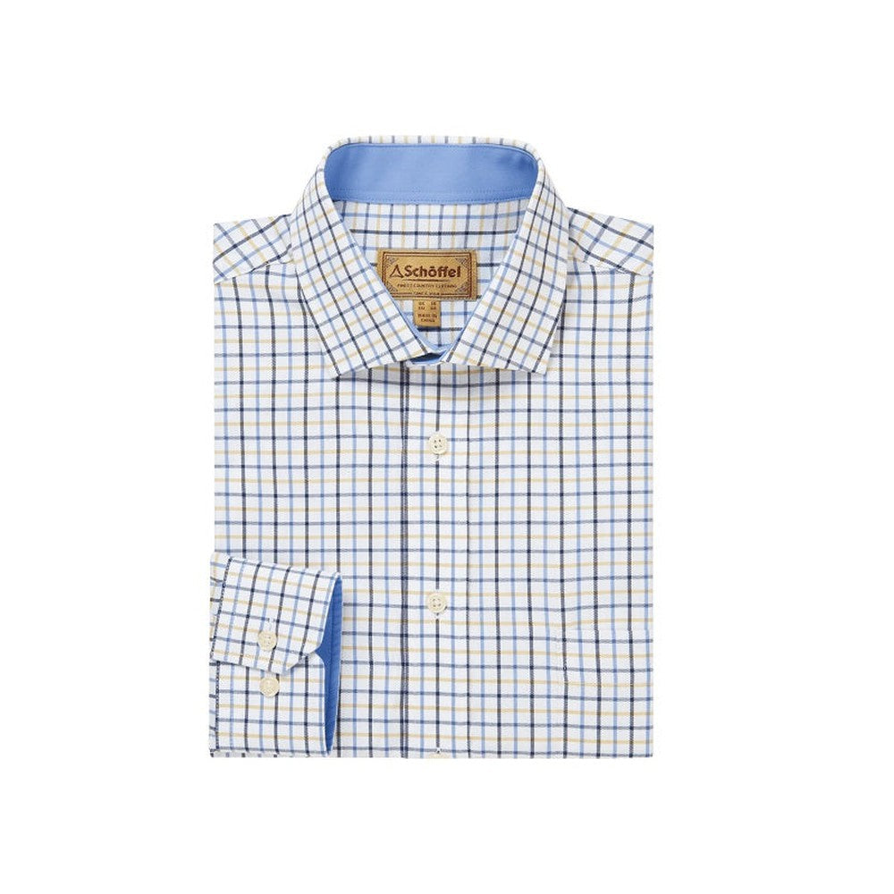 Schoffel Milton Tailored Shirt - Vintage Navy/Imp Blue-Gamefish