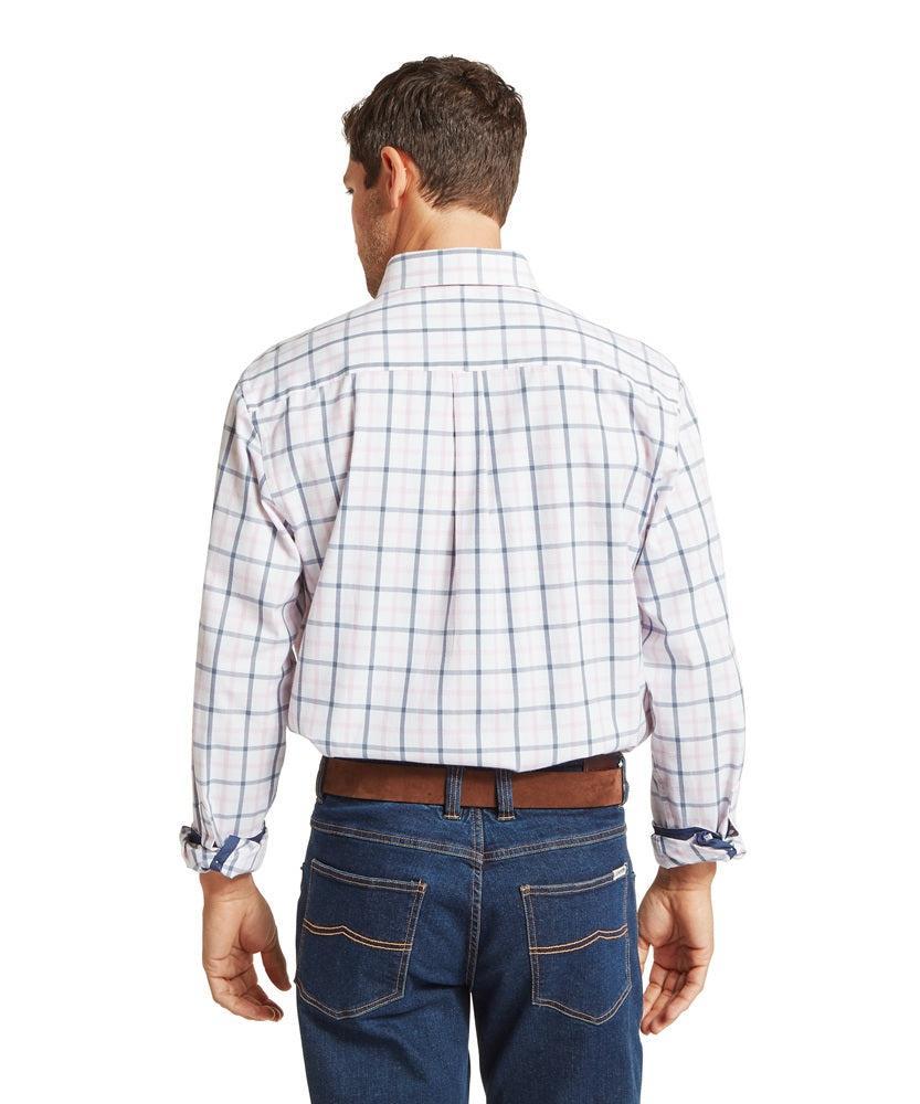Schoffel Brancaster Classic Shirt - Stone Blue Check