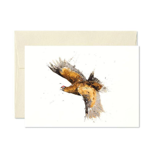 FLYING GROUSE GREETINGS CARD-Gamefish