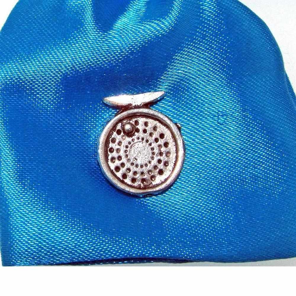 Pewter Fly Reel Pin Badge-Gamefish