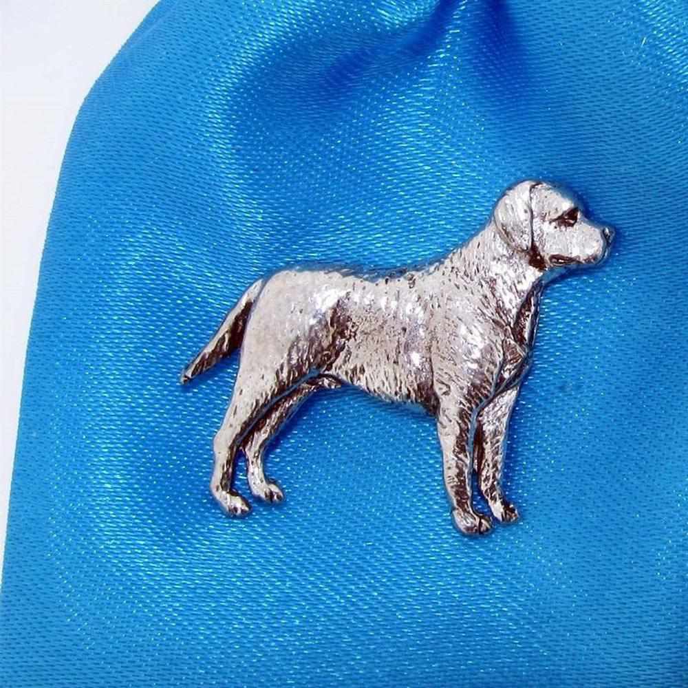 Pewter Labrador Pin Badge-Gamefish