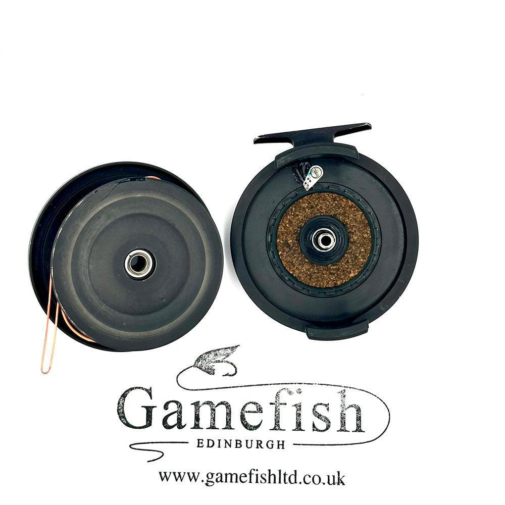 Abel No. 3 Fly Fishing Reel. Matte Black. Made in USA. W/ Pouch. 3949-Gamefish