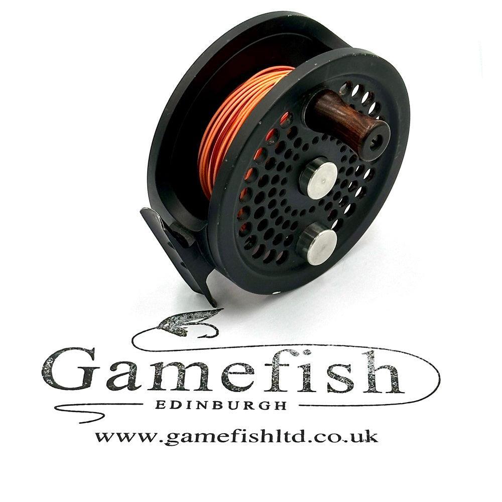 Abel No. 3 Fly Fishing Reel. Matte Black. Made in USA. W/ Pouch. 3949-Gamefish