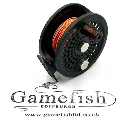 Abel No. 3 Fly Fishing Reel. Matte Black. Made in USA. W/ Pouch. 3949-Gamefish