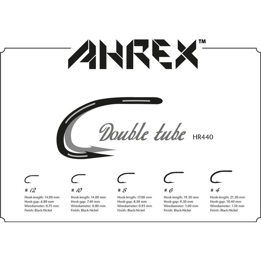 Ahrex Tube Double Hooks - HR440-Gamefish