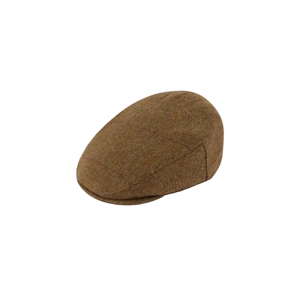 Alain Paine Rutland Men's Waterproof Tweed Flat Cap -Birch-Gamefish