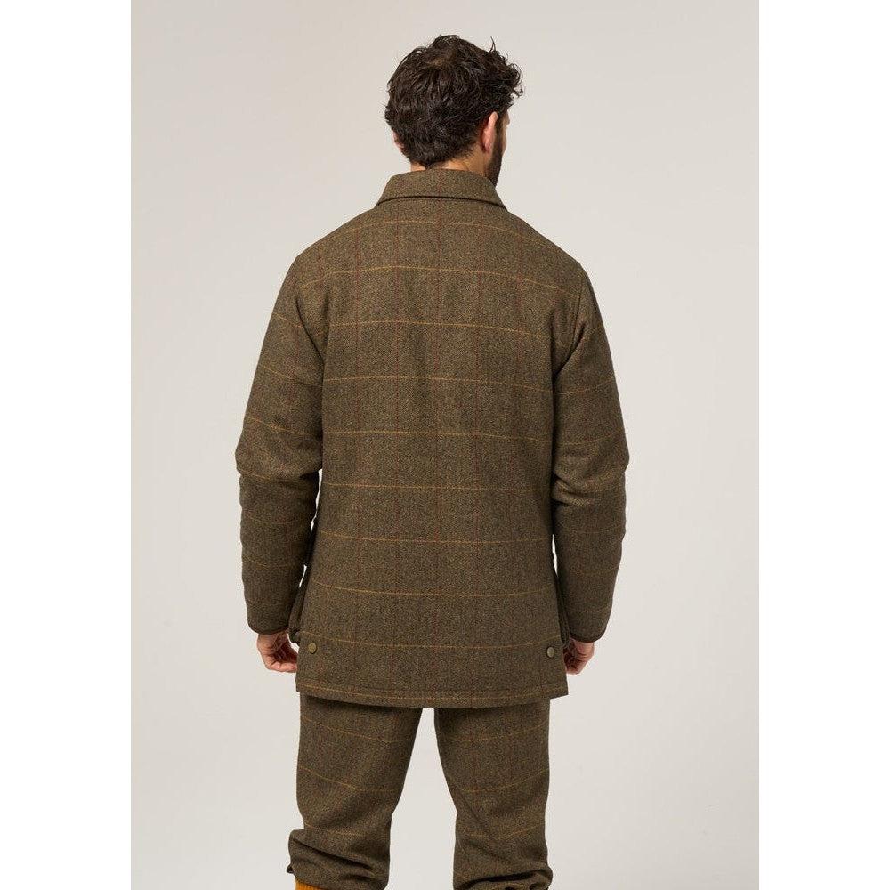 Alan Paine Combrook Mens Waterproof Tweed Coat - Teak-Gamefish