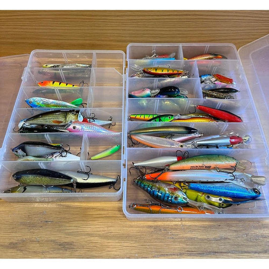Assortment of 73 plastic baits Lures-Gamefish