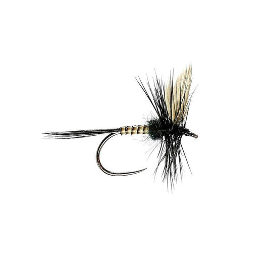 Black Gnat Barbless Dry Fly-Gamefish