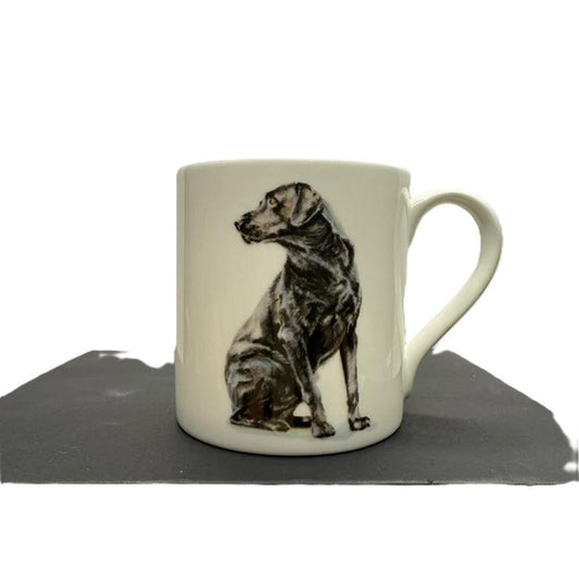 Black Lab - Fine Bone China Mug-Gamefish