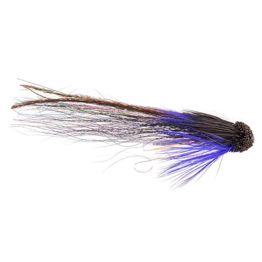 Black Muddler Hitch Tube Fly-Gamefish