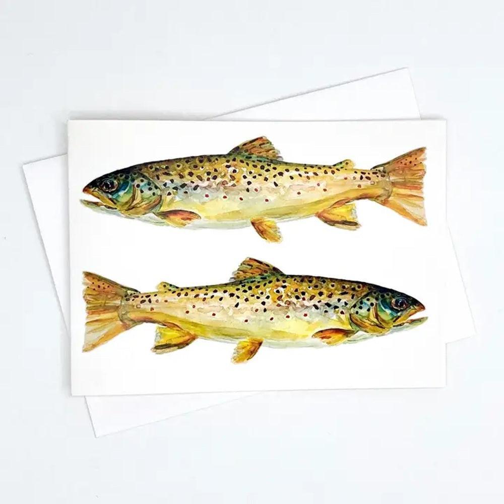Brown Trout - Greeting Card-Gamefish