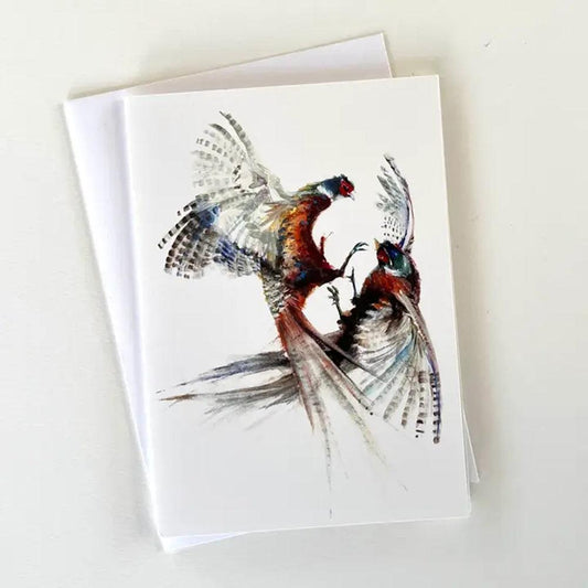 Cock Fight - Greeting Card-Gamefish