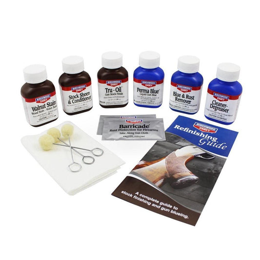 Deluxe Perma Blue Liquid Gun Blue & Tru-Oil Gun Stock Finish Kit-Gamefish