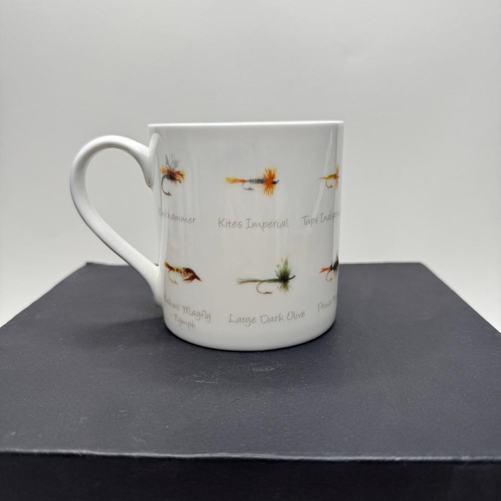 Fishing Flies - Fine Bone China Mug: Fishing Flies-Gamefish