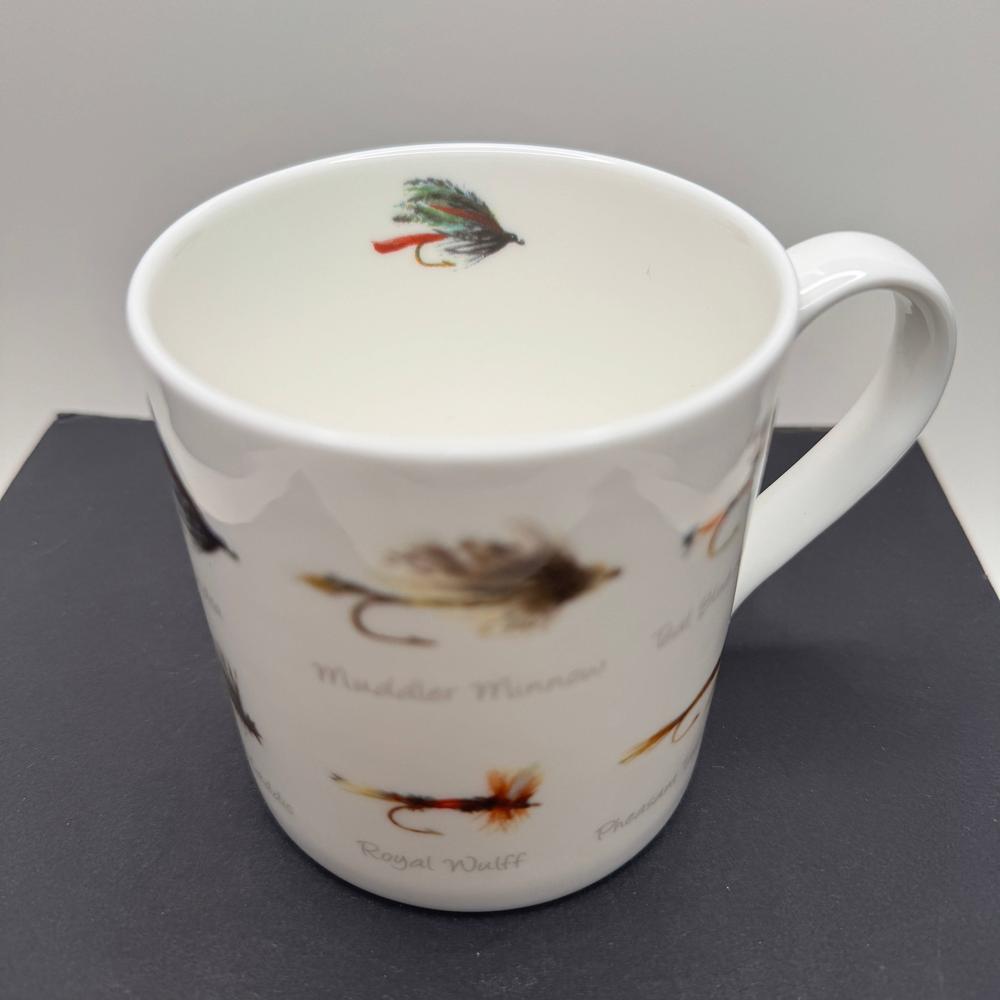 Fishing Flies - Fine Bone China Mug: Fishing Flies-Gamefish