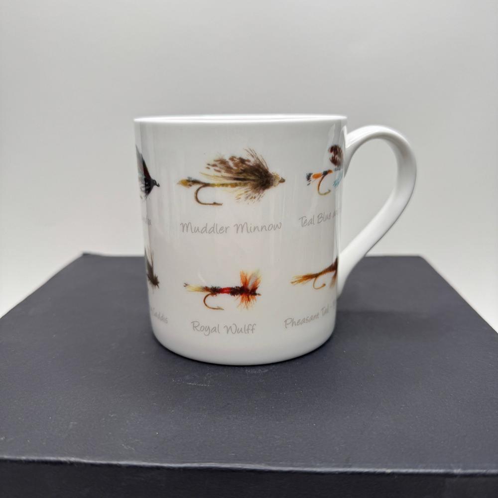 Fishing Flies - Fine Bone China Mug: Fishing Flies-Gamefish