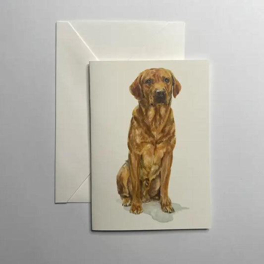 Fox Red Lab - Greeting Card-Gamefish