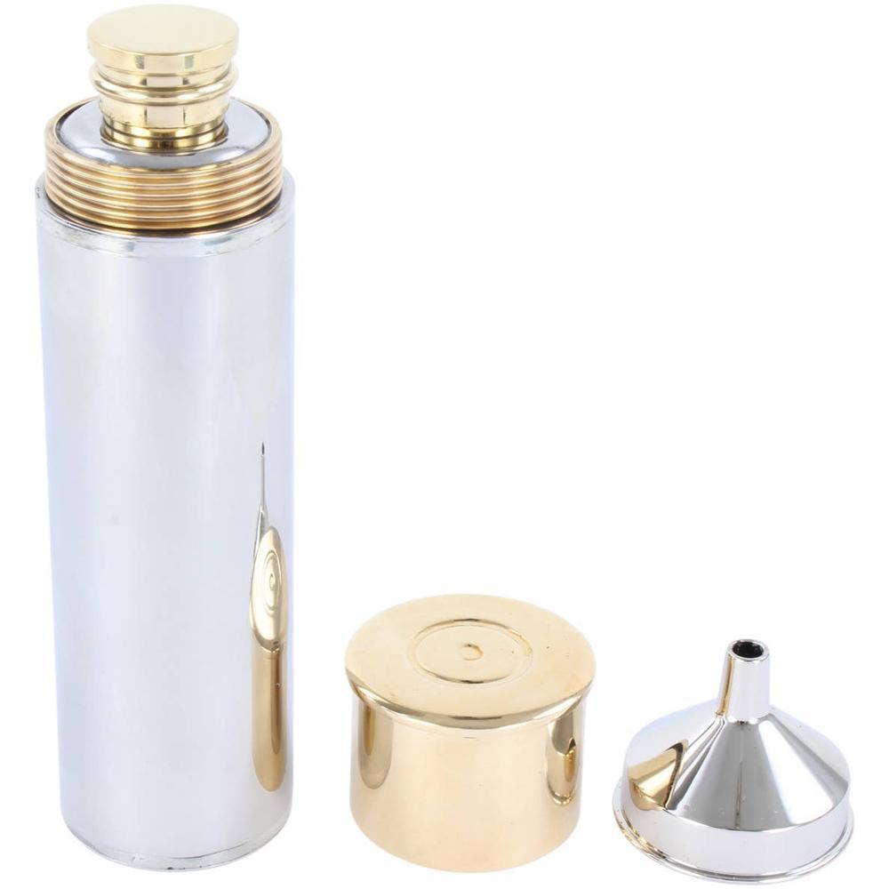 Gun Cartridge Hip Flask in box with Funnel 3oz-Gamefish