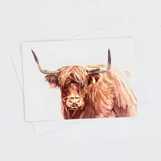 Highland Cow - Greeting Card-Gamefish