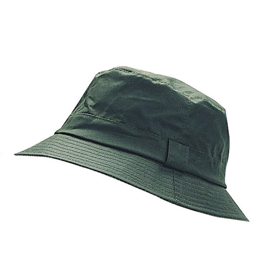 Waxed Cotton Bush Hat-Gamefish