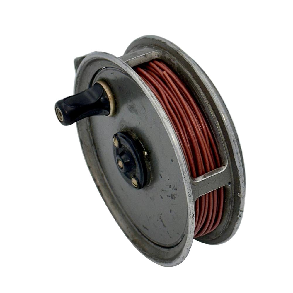 J.W. Young & Sons 3½" Vintage Trout Fly Reel – Grey