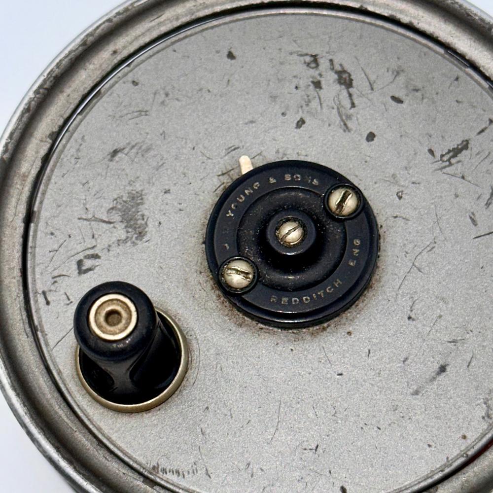 J.W. Young & Sons 3½" Vintage Trout Fly Reel – Grey