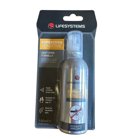 Lifesystems Expedition Sensitive Mosquito Repellent 100ml-Gamefish