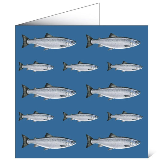 Multi Salmon - Greeting card-Gamefish