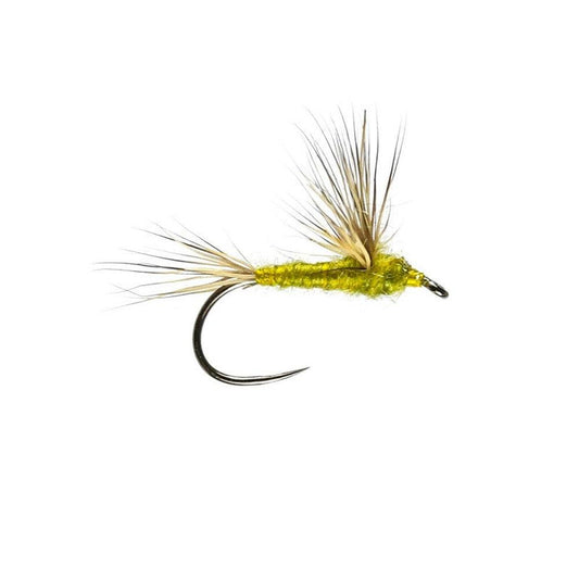 Olive Sulphur Comparadon Barbless Dry Fly-Gamefish