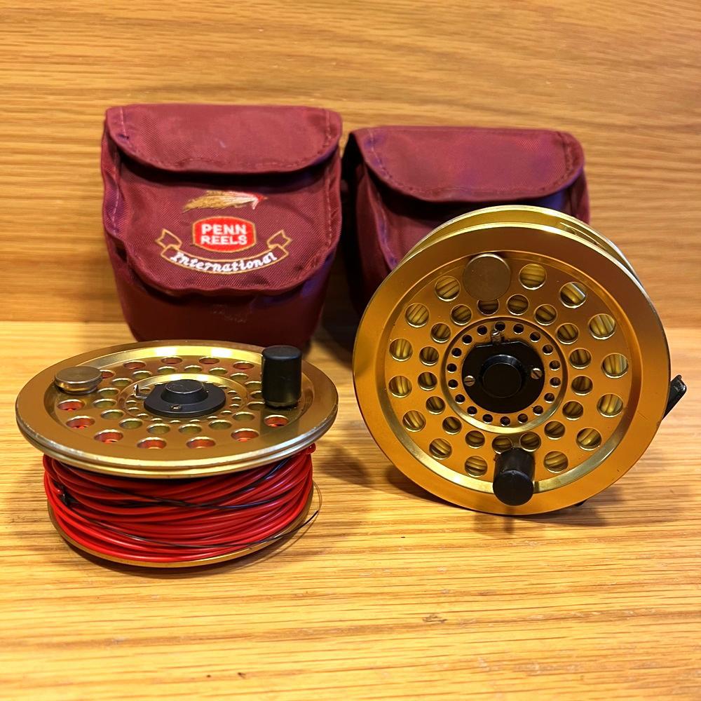 Penn Gold Medal Freshwater No 4 Salmon Fly Reel & Spare Spool-Gamefish