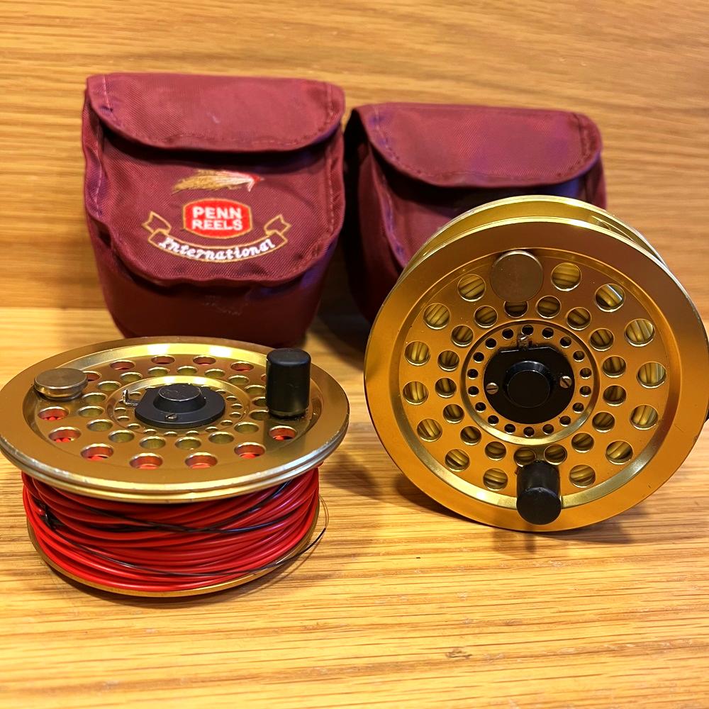 Penn Gold Medal Freshwater No 4 Salmon Fly Reel & Spare Spool-Gamefish