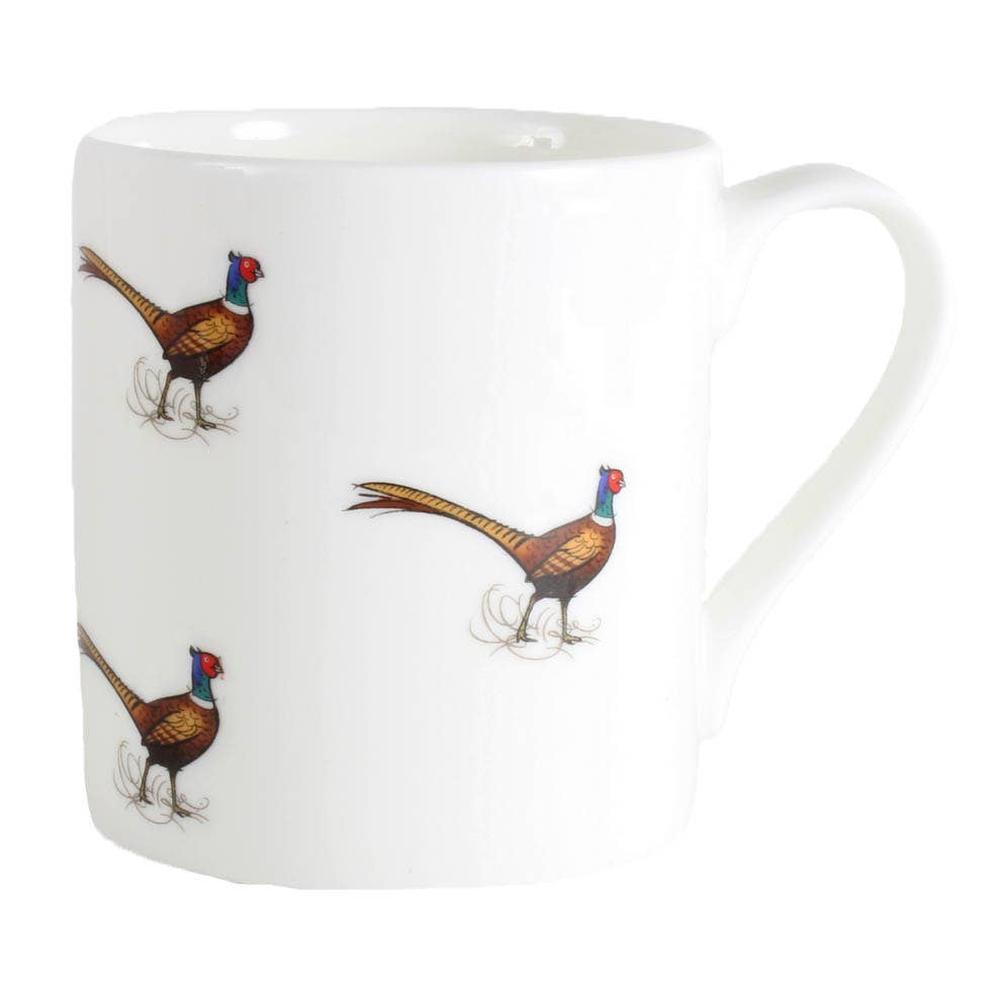 Pheasant Illustration Fine Bone China Mug-Gamefish