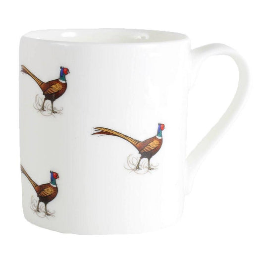 Pheasant Illustration Fine Bone China Mug-Gamefish